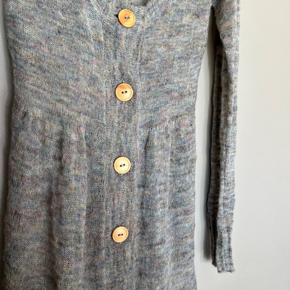 Anthropologie Gray Button-Up Cardigan - Picture 3 of 6
